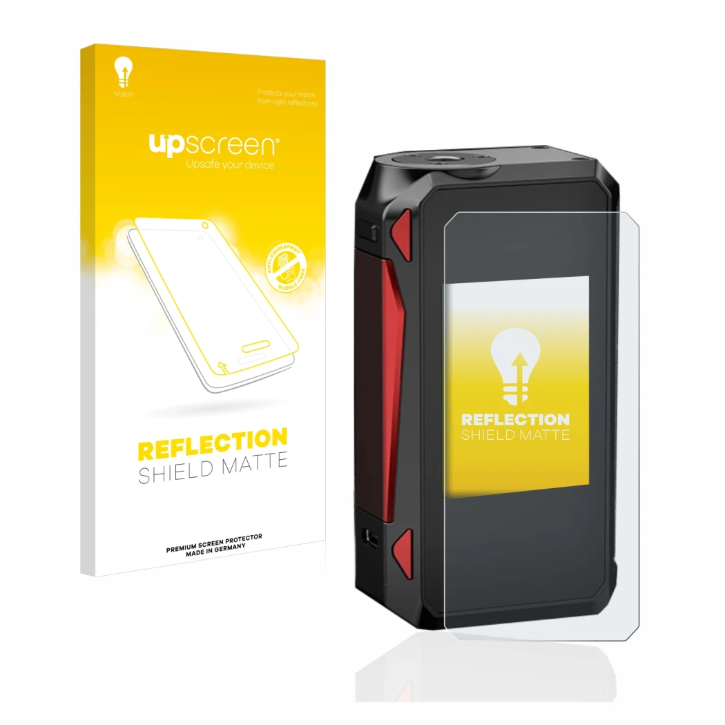 Front side of a product packaging with the brand logo upscreen. Next to it is the device Smok G-Priv 4 shown with the correspo