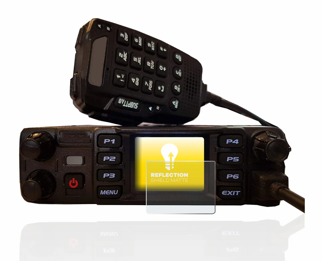 Image of the device AnyTone AT-D578UV plus with a wide variety of screen protectors.