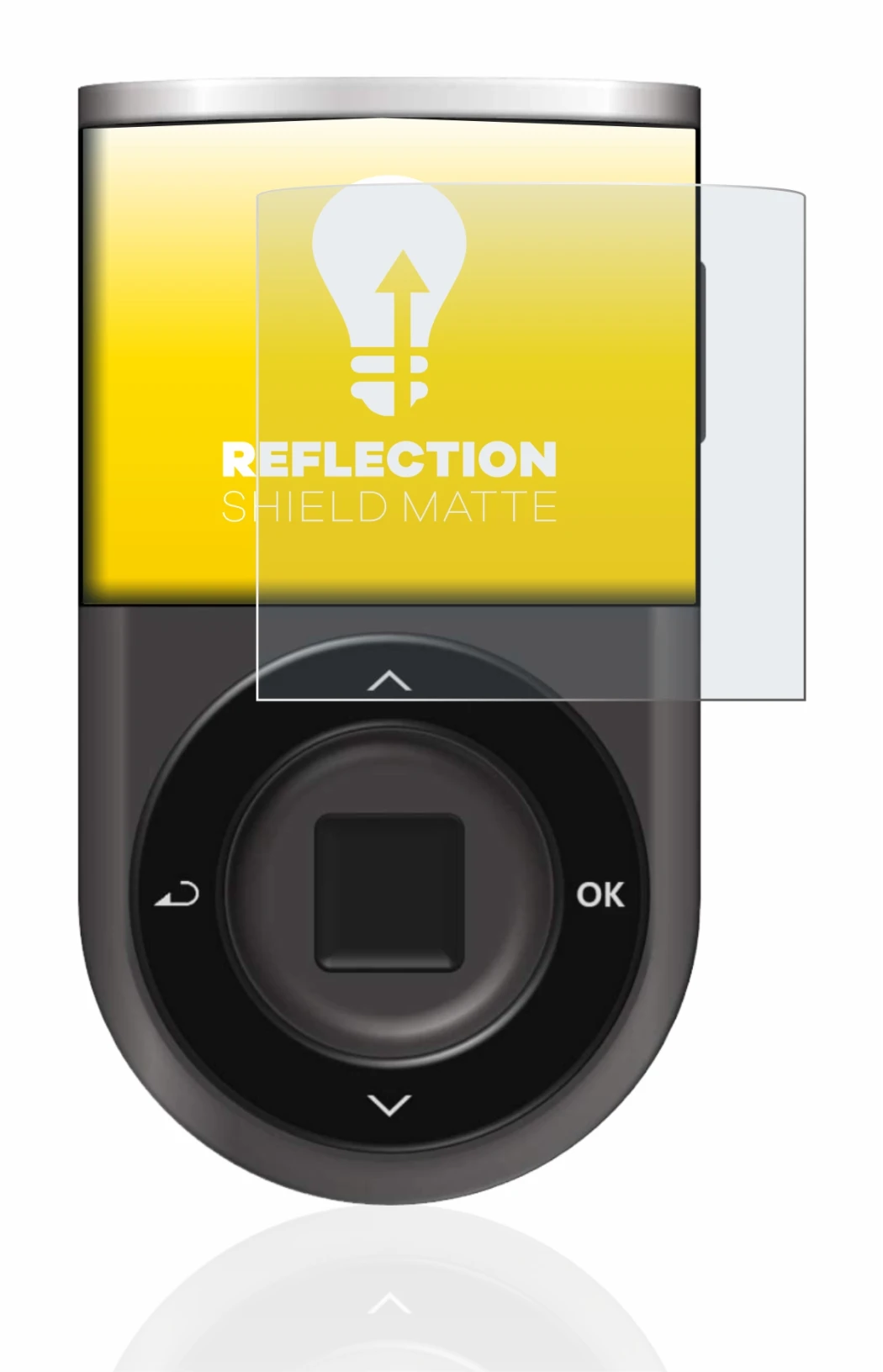 Image of the device D’CENT Biometric Wallet with a wide variety of screen protectors.