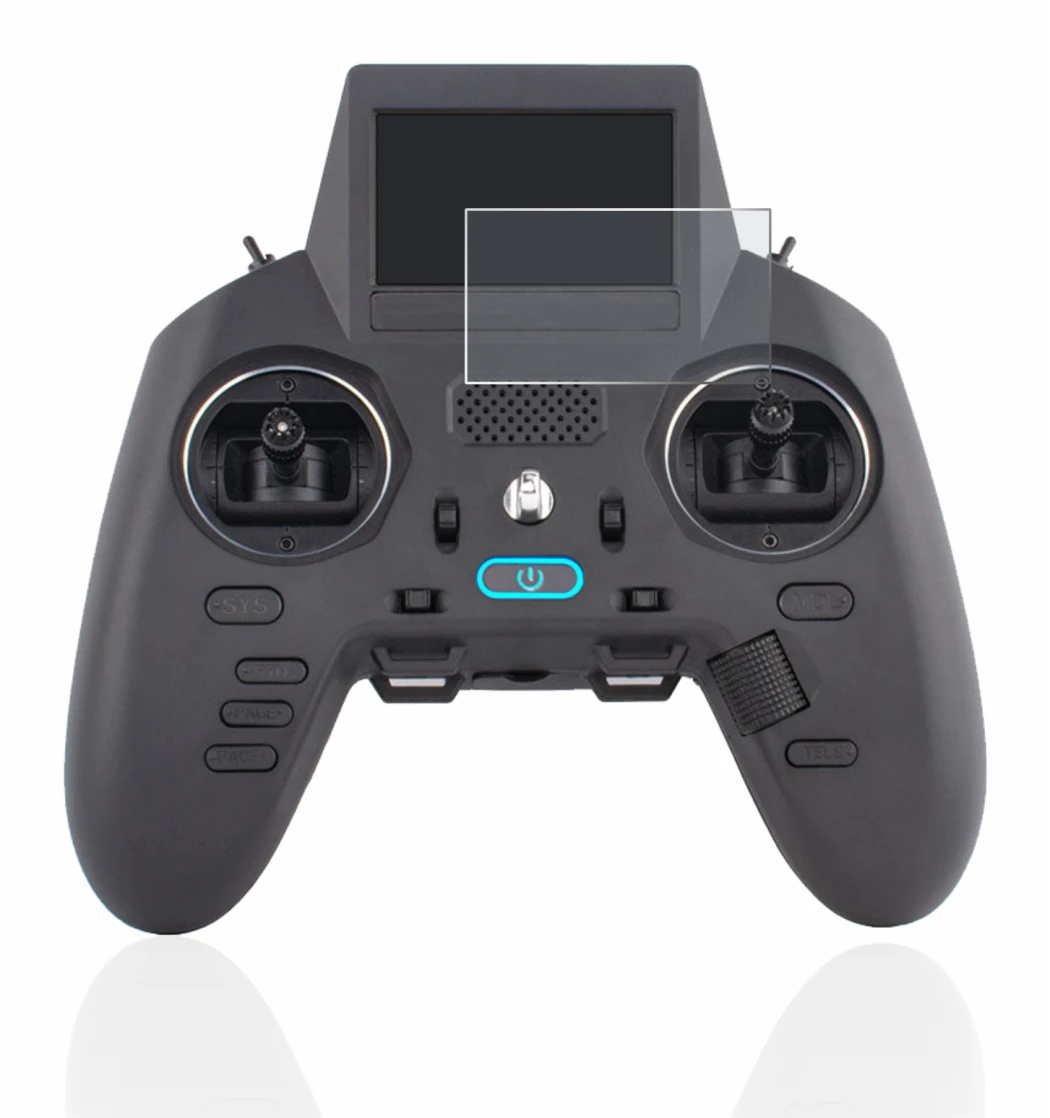 Image of the device Radiomaster Zorro with a wide variety of screen protectors.