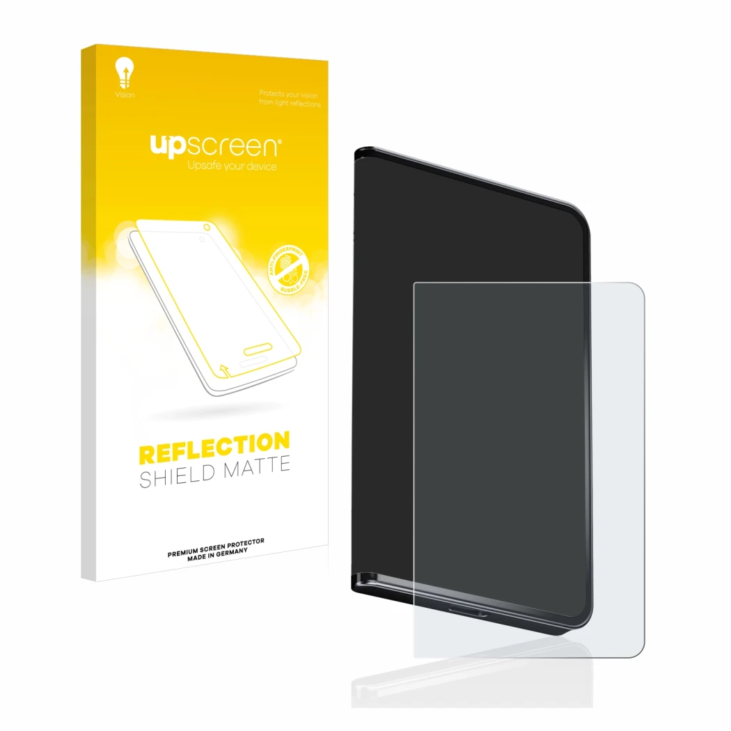 Front side of a product packaging with the brand logo upscreen. Next to it is the device Ledger Stax crypto wallet shown with 