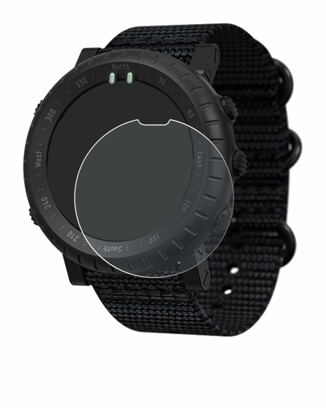 Image of the device Suunto Core Alpha with a wide variety of screen protectors.