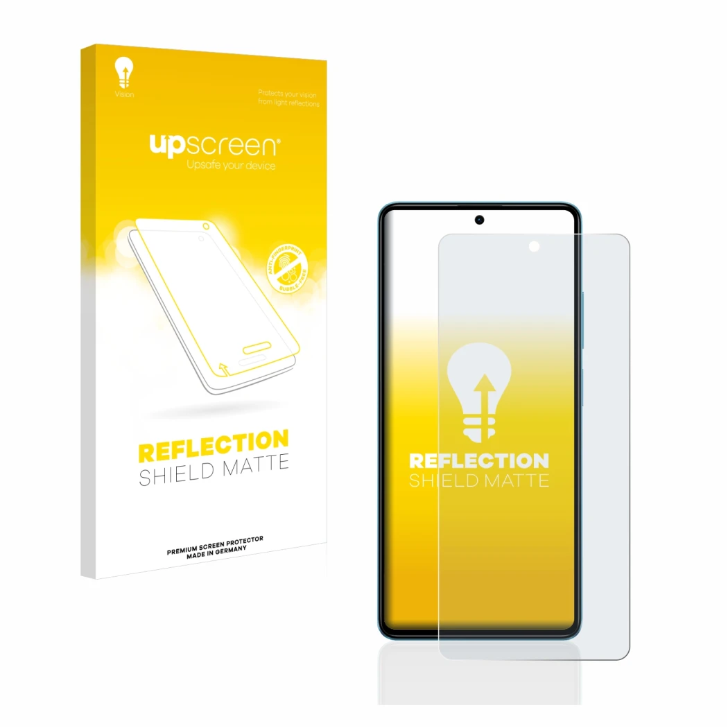 Front side of a product packaging with the brand logo upscreen. Next to it is the device Xiaomi Poco F5 shown with the corresp