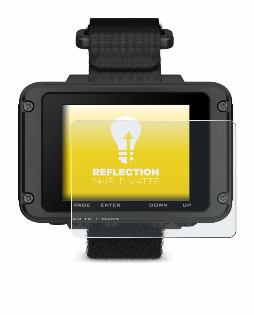 Image of the device Garmin Foretrex 801 with a wide variety of screen protectors.