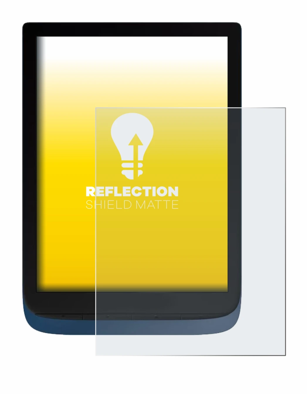 Image of the device Vivlio InkPad 3 with a wide variety of screen protectors.