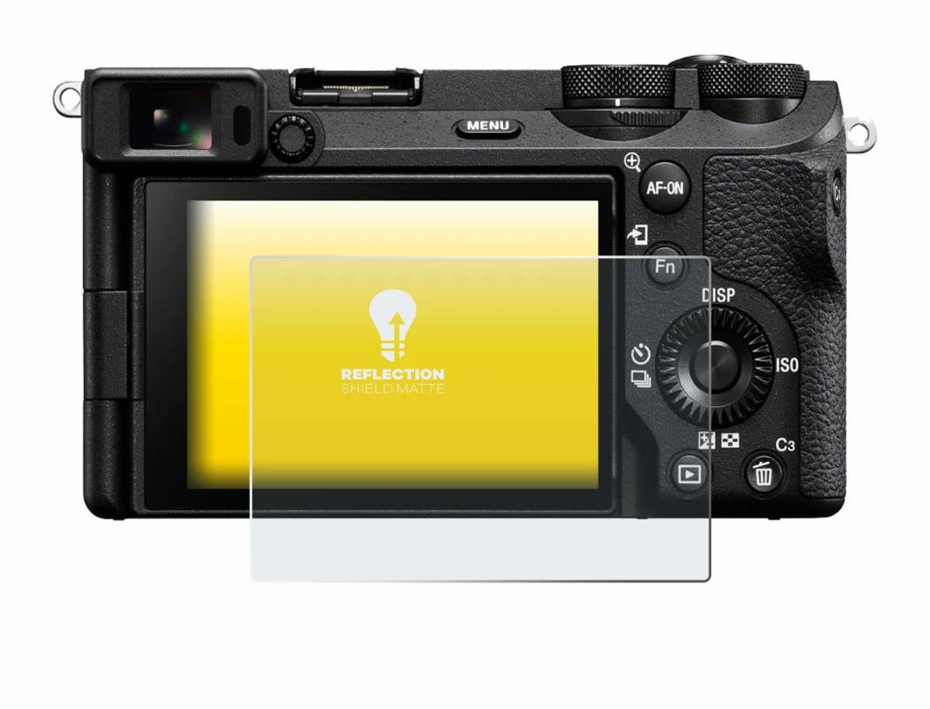 Image of the device Sony Alpha 6700 with a wide variety of screen protectors.