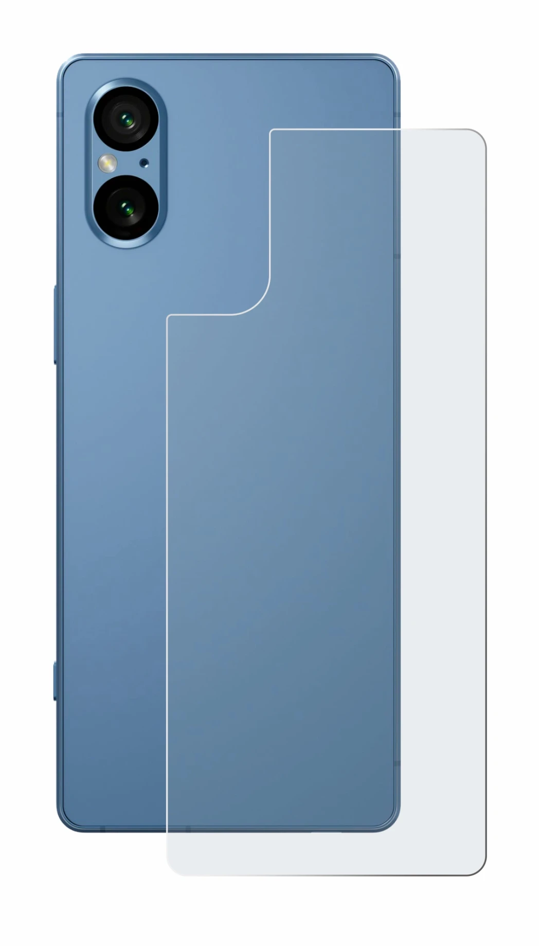 Image of the device Sony Xperia 5 V (Back) with a wide variety of screen protectors.