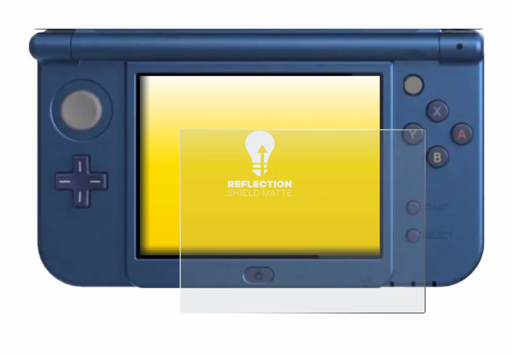 Image of the device Nintendo New 3DS XL (Lower display) with a wide variety of screen protectors.
