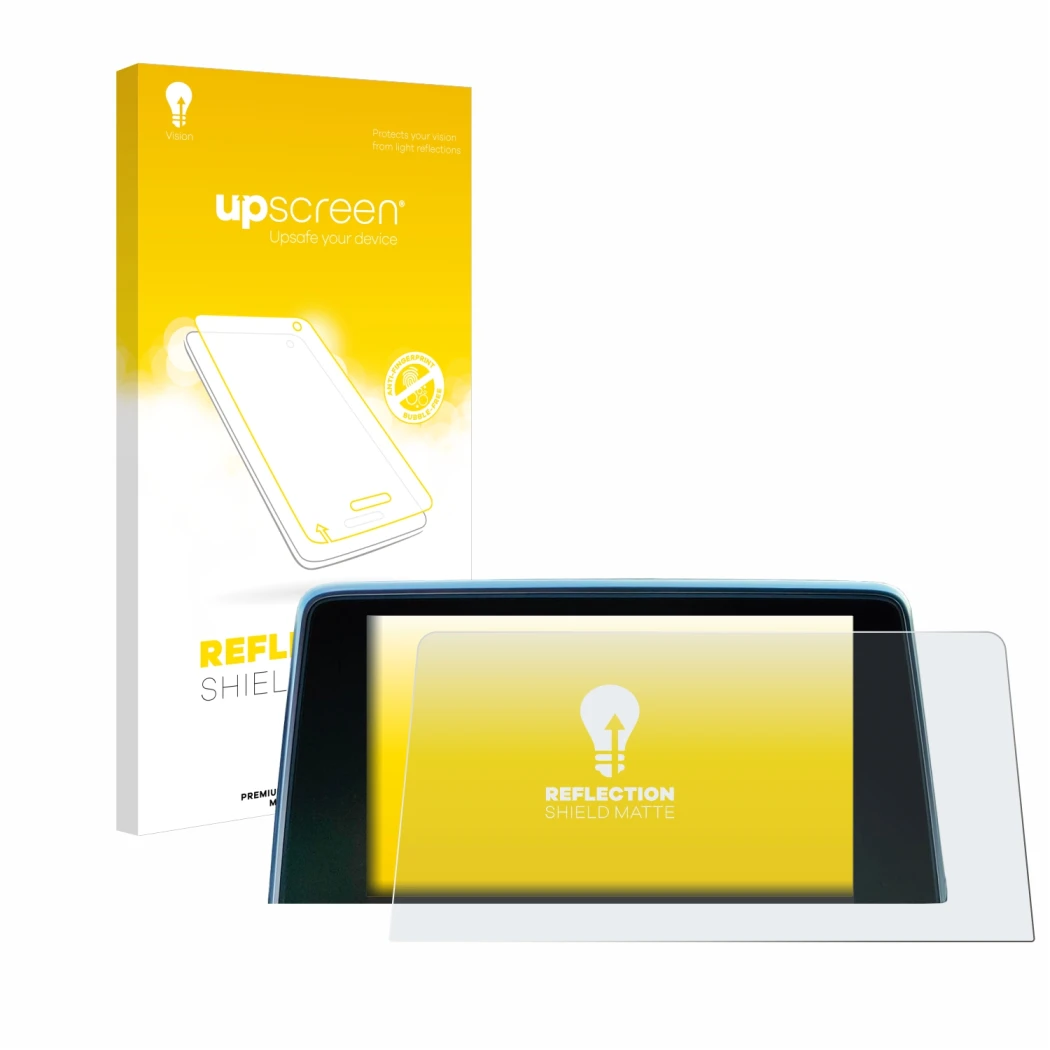 Front side of a product packaging with the brand logo upscreen. Next to it is the device Peugeot 3008 2016 - 2020 shown with t