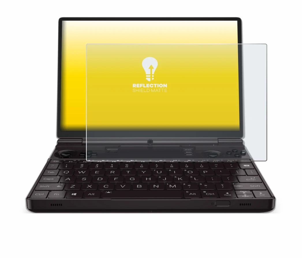 Image of the device GPD Win Max 2 2023 with a wide variety of screen protectors.