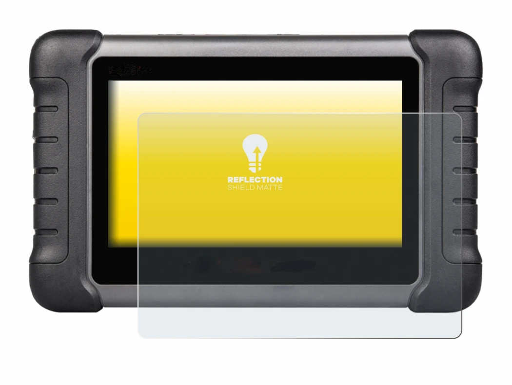 Image of the device Autel MaxiCheck MX808s with a wide variety of screen protectors.