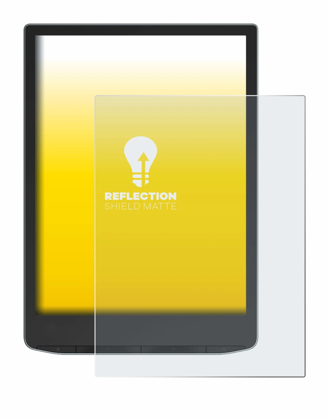 Image of the device PocketBook InkPad Color 3 with a wide variety of screen protectors.