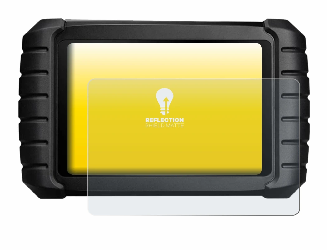 Image of the device iCarsoft CR Max with a wide variety of screen protectors.