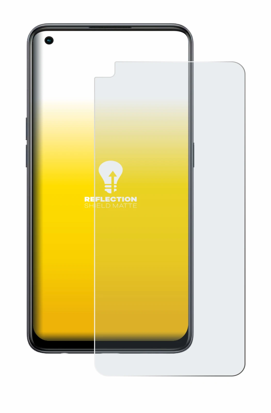 Image of the device Oppo Reno 8T with a wide variety of screen protectors.