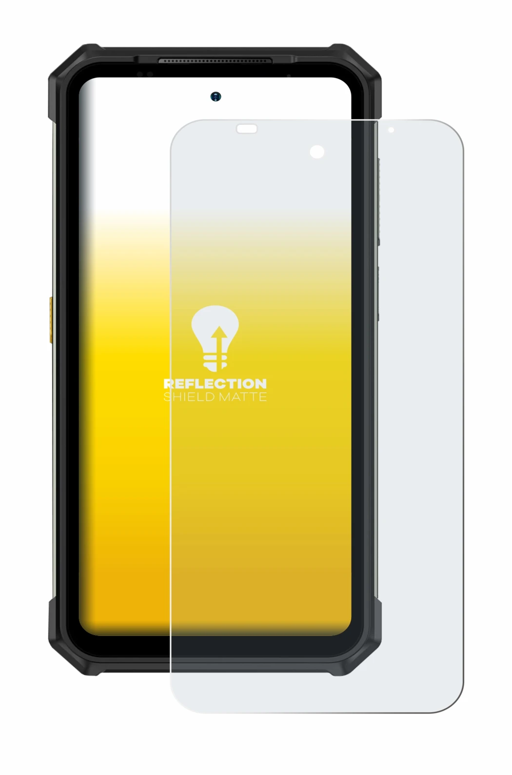 Image of the device Ulefone Armor 24 with a wide variety of screen protectors.