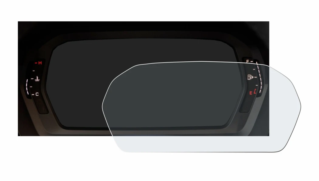 Image of the device Audi A3 2023 Virtual cockpit with a wide variety of screen protectors.