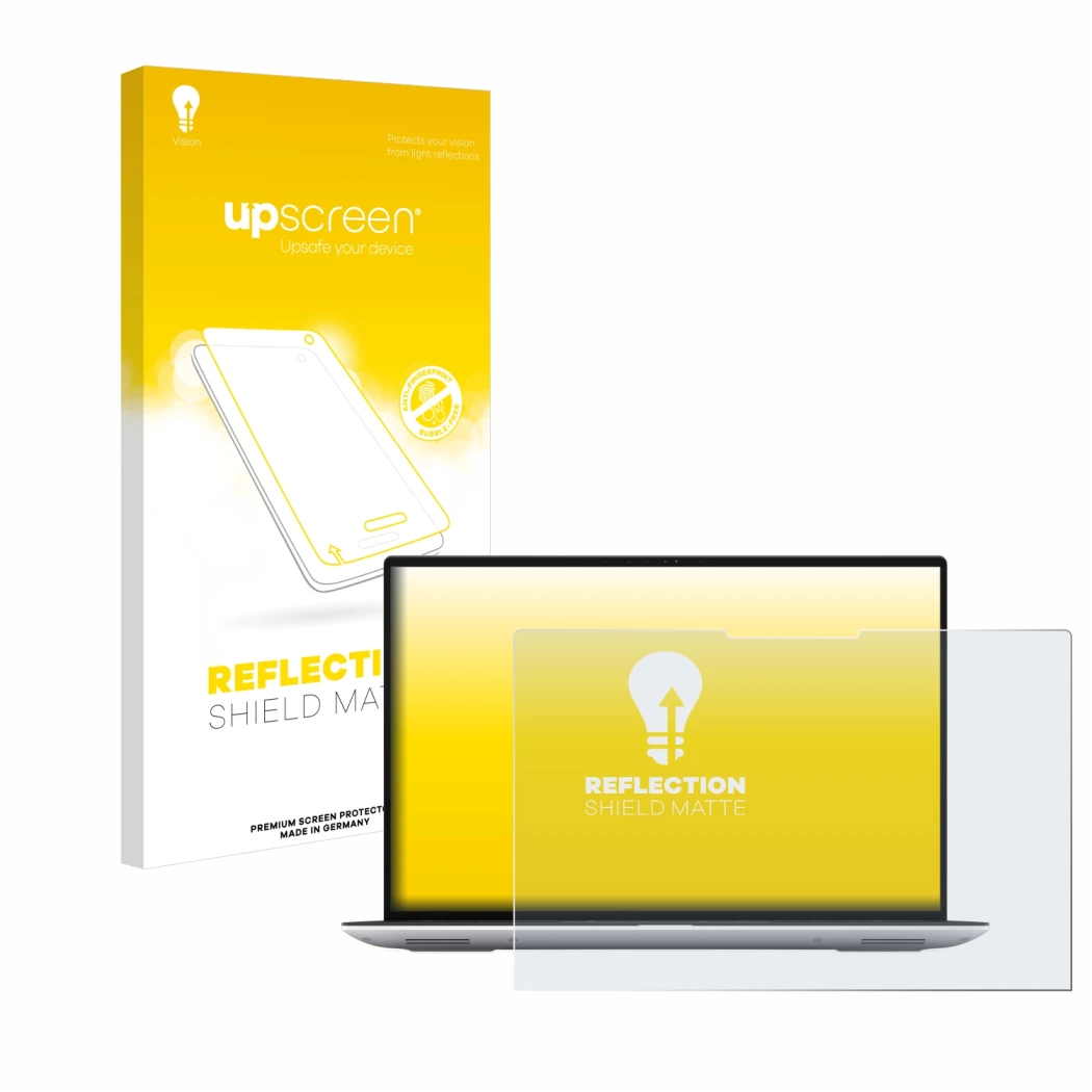 Front side of a product packaging with the brand logo upscreen. Next to it is the device Dell Precision 5480 Touch shown with 