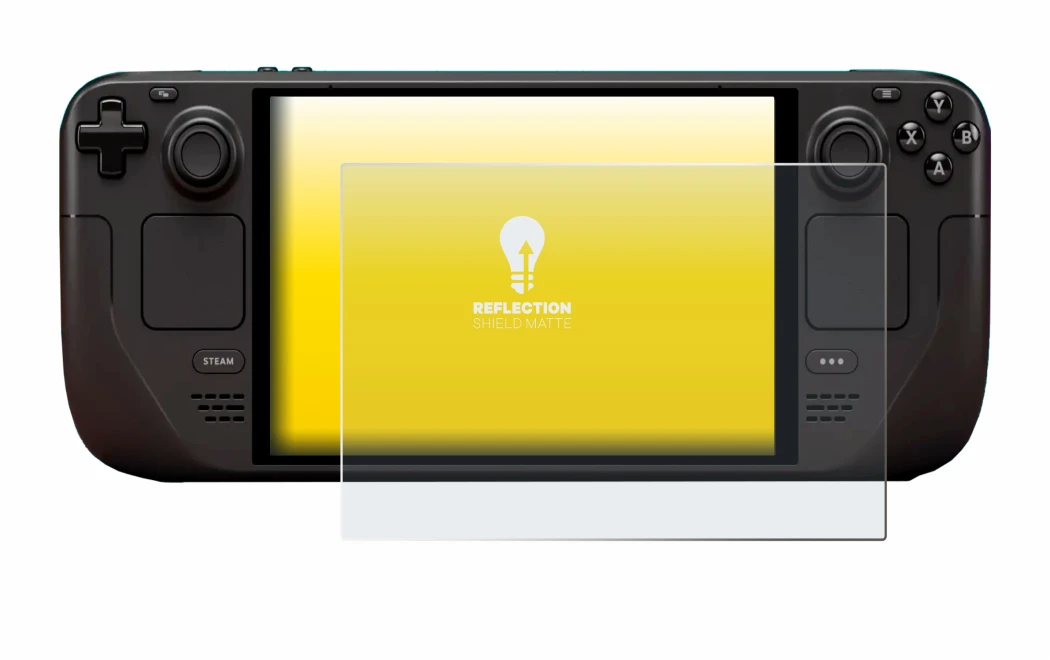 Image of the device Valve Steam Deck OLED with a wide variety of screen protectors.