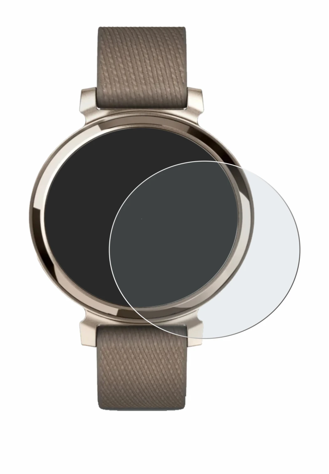 Image of the device Garmin Lily 2 with a wide variety of screen protectors.