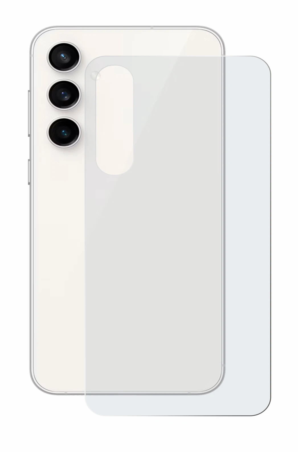 Image of the device Samsung Galaxy S23 FE (Back) with a wide variety of screen protectors.