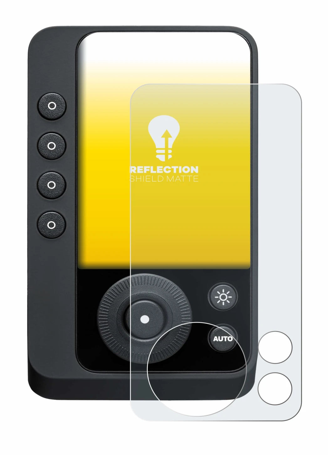 Image of the device Profoto Connect Pro with a wide variety of screen protectors.