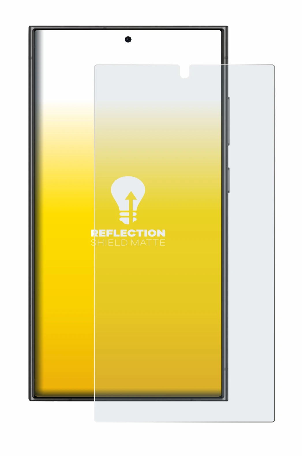 Image of the device Samsung Galaxy S24 Ultra (case-friendly) with a wide variety of screen protectors.