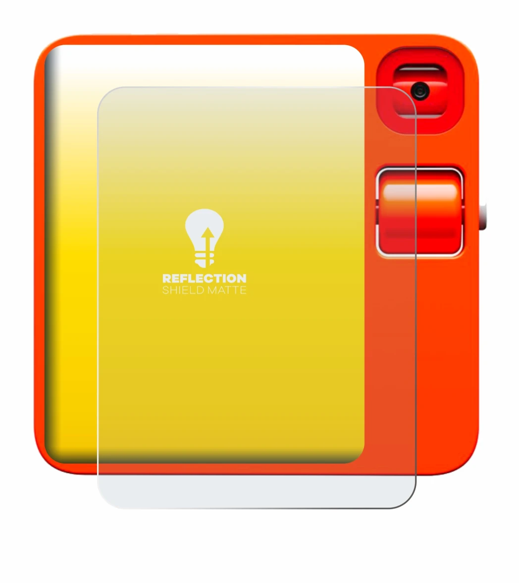 Image of the device rabbit r1 with a wide variety of screen protectors.