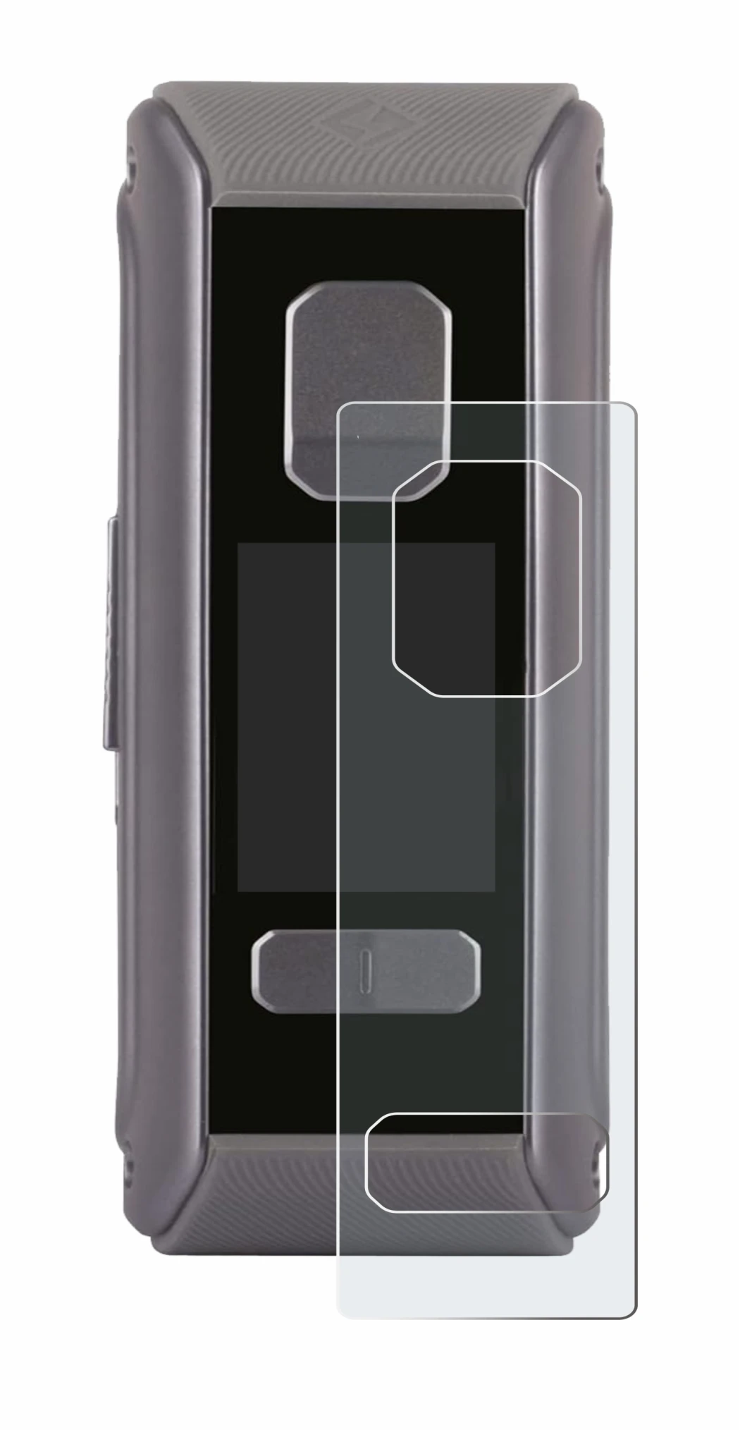 Image of the device GeekVape Aegis Max2 / Max100 with a wide variety of screen protectors.