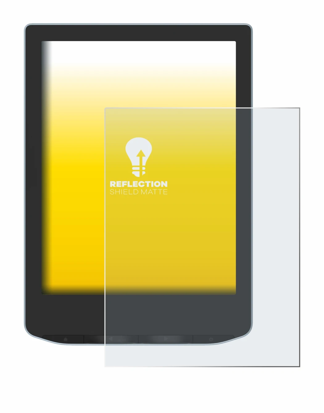 Image of the device Vivlio Light with a wide variety of screen protectors.