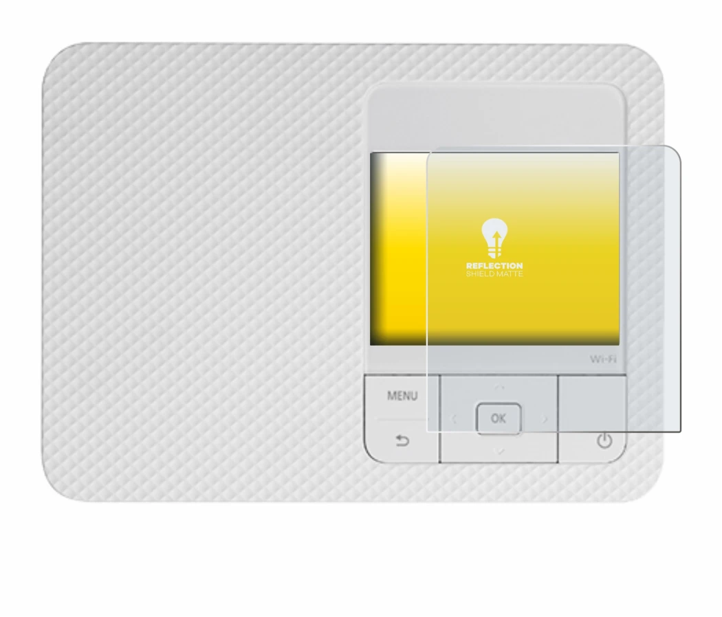 Image of the device Canon Selphy CP1500 with a wide variety of screen protectors.
