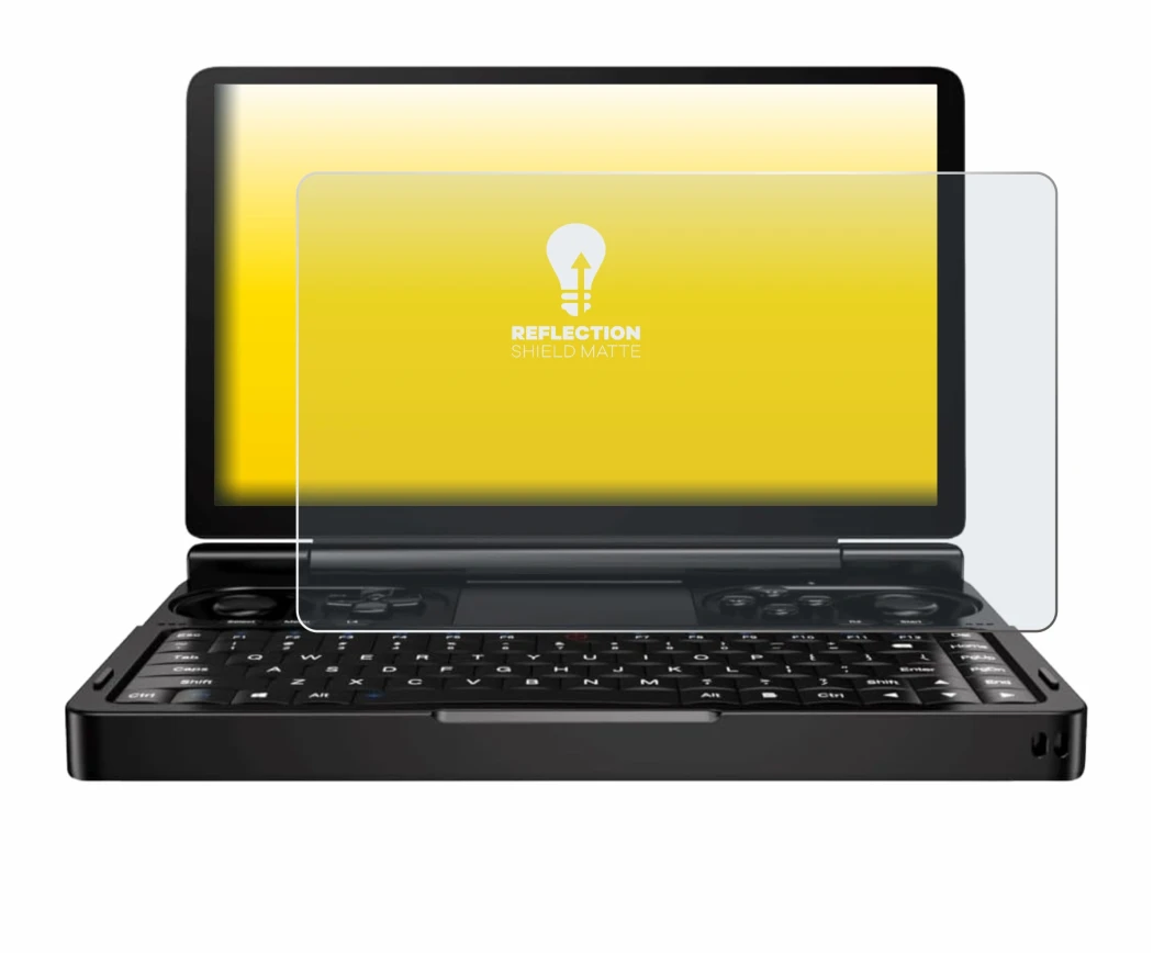 Image of the device GPD Win Mini (2024) with a wide variety of screen protectors.