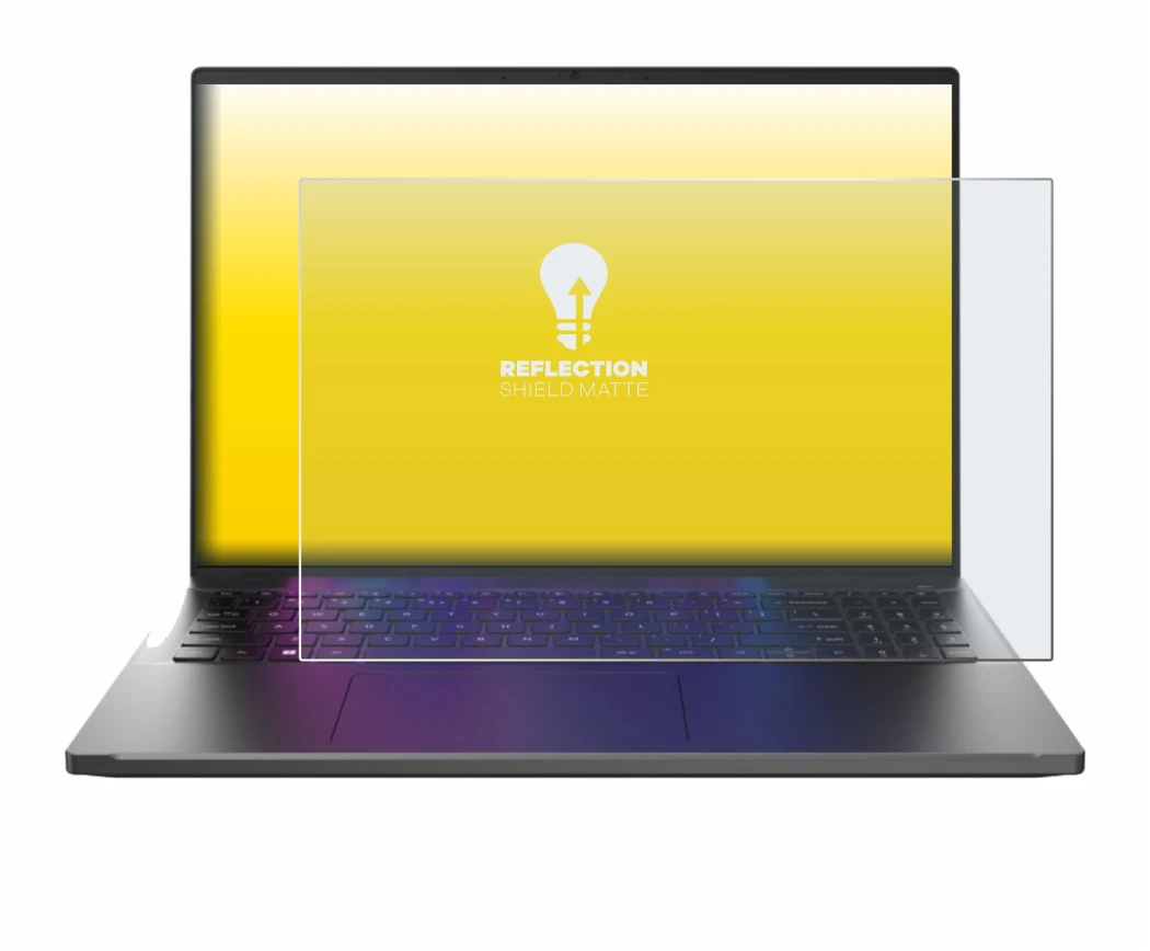 Image of the device Acer Swift Go 16 with a wide variety of screen protectors.