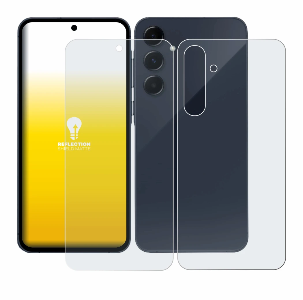 Image of the device Samsung Galaxy A35 5G (Front+Back) with a wide variety of screen protectors.