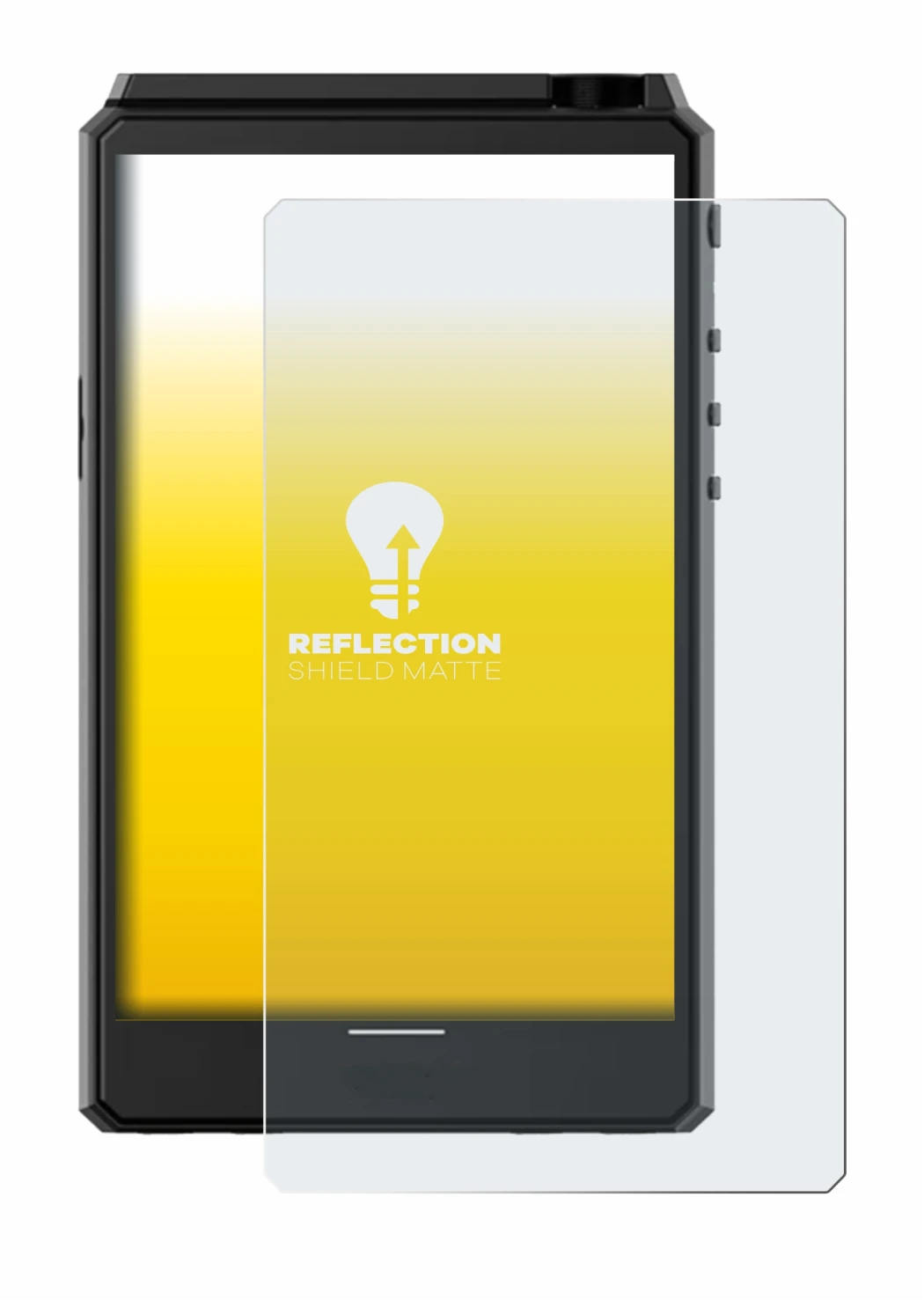 Image of the device Hiby R6 III with a wide variety of screen protectors.