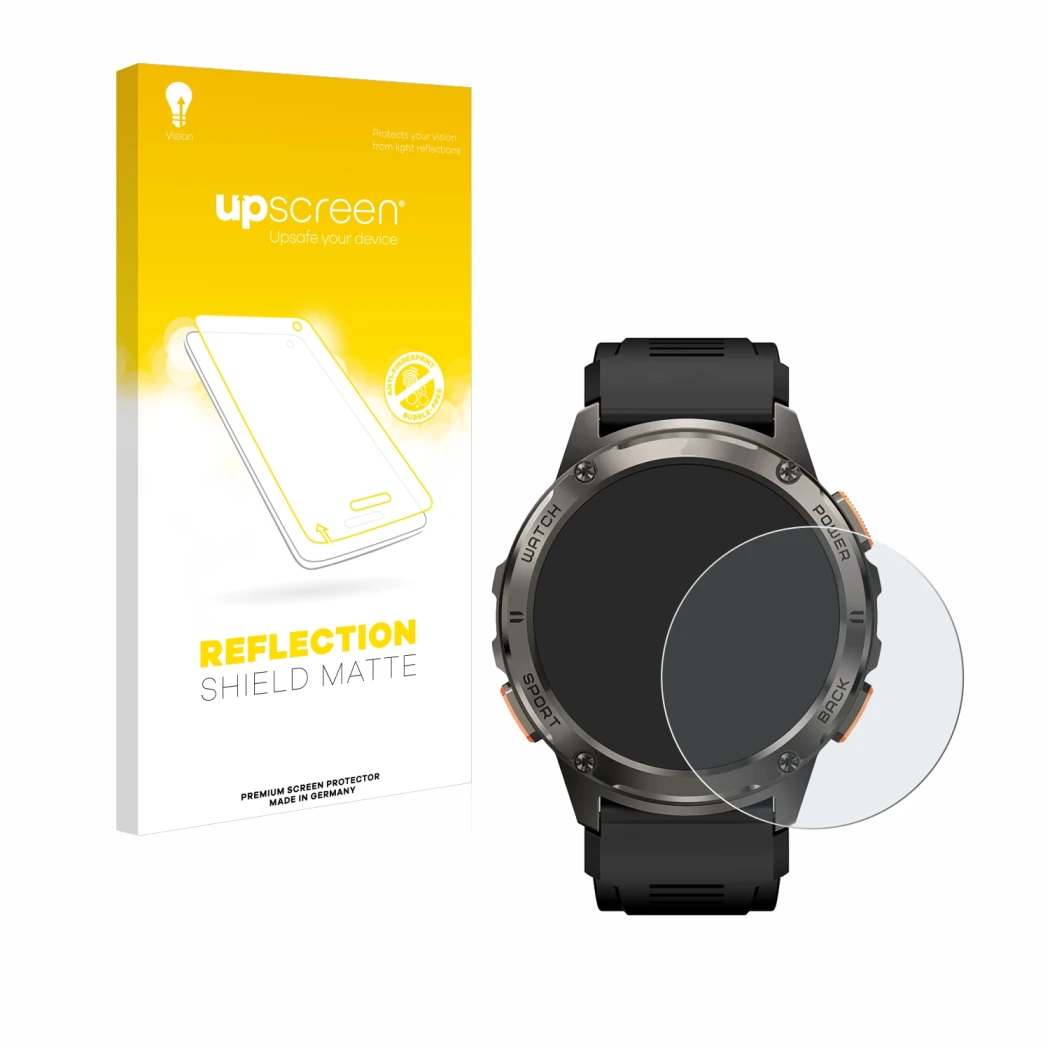 Front side of a product packaging with the brand logo upscreen. Next to it is the device Kospet Tank T3 shown with the corresp