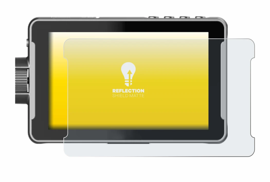 Image of the device Viltrox DC-550 Pro with a wide variety of screen protectors.