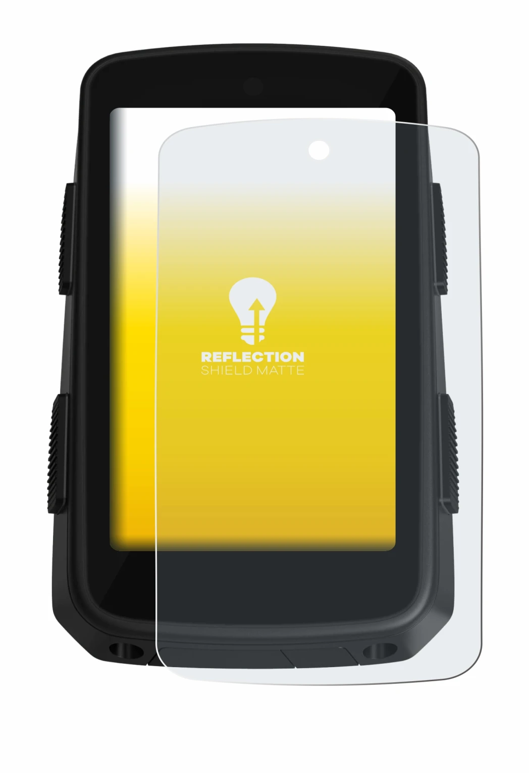 Image of the device Hammerhead Karoo 3 with a wide variety of screen protectors.