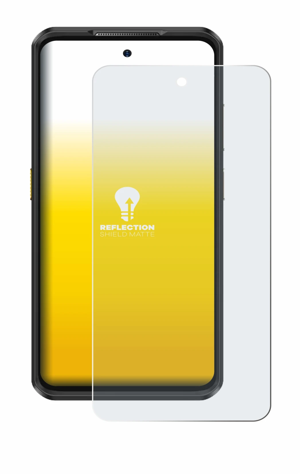 Image of the device Ulefone Armor 25T Pro with a wide variety of screen protectors.