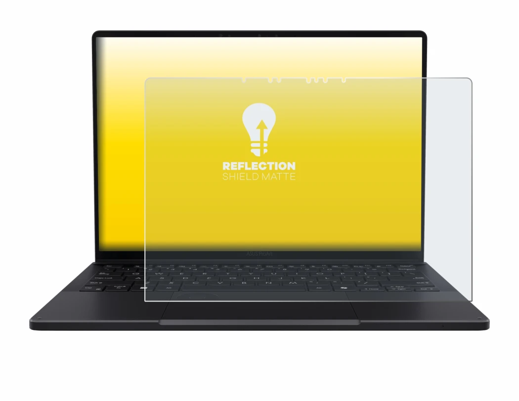 Image of the device ASUS ProArt PX13 with a wide variety of screen protectors.