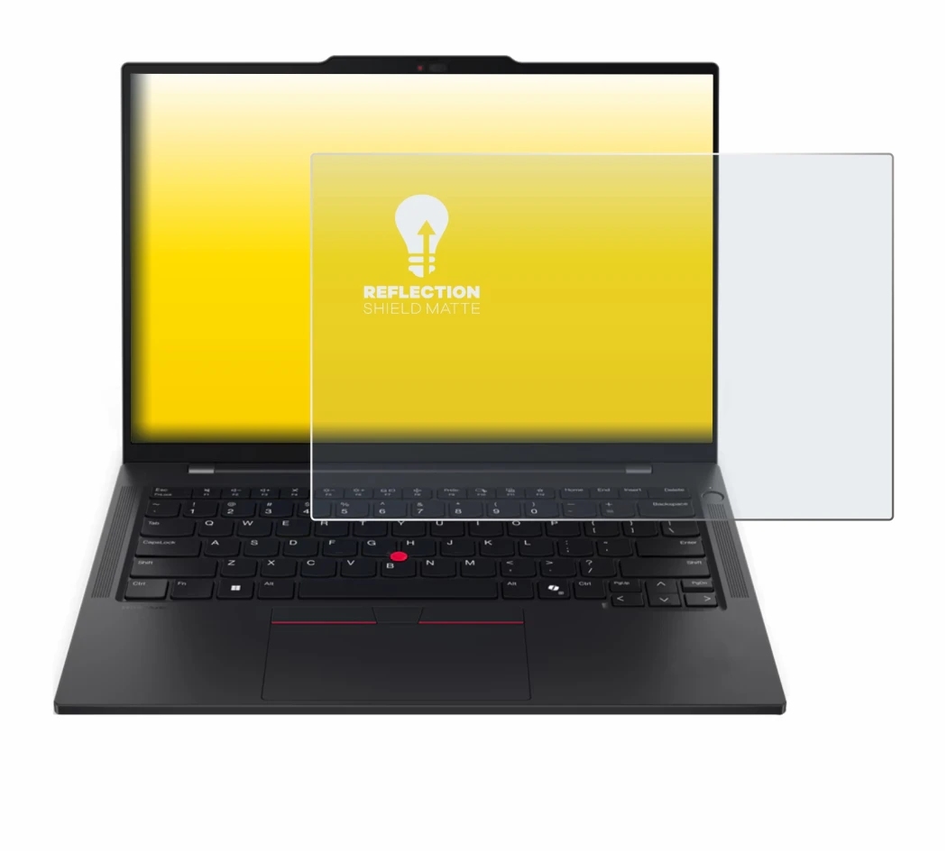 Image of the device Lenovo ThinkPad T14s Gen 6 with a wide variety of screen protectors.