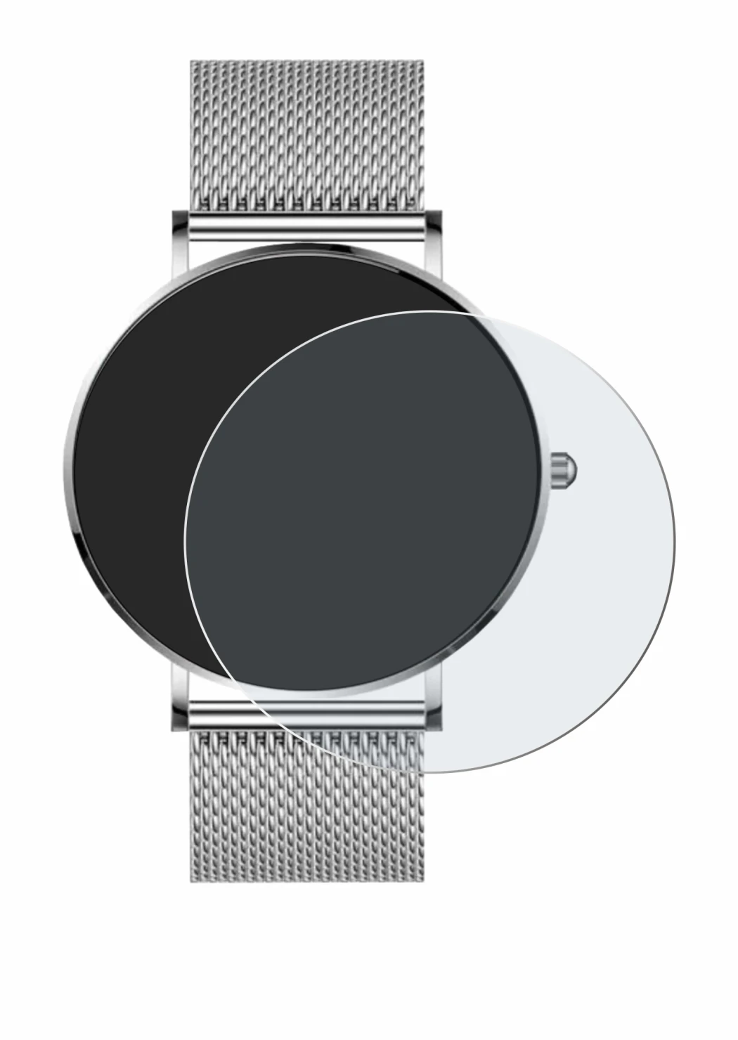 Image of the device Watcho Ultra Pro with a wide variety of screen protectors.