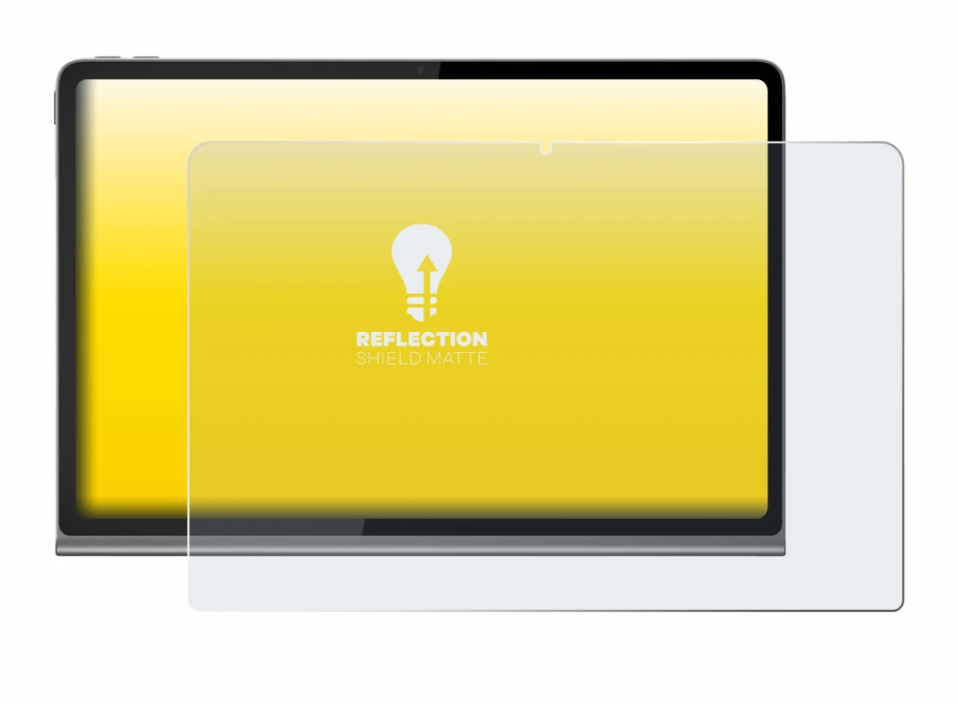 Image of the device Lenovo Tab Plus with a wide variety of screen protectors.