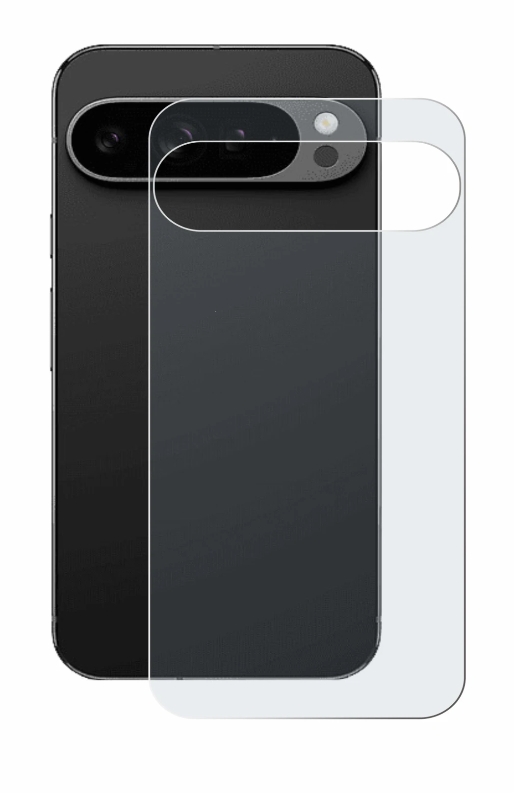 Image of the device Google Pixel 9 Pro XL (Back) with a wide variety of screen protectors.