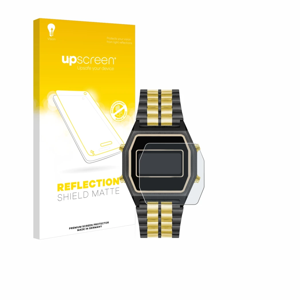 Front side of a product packaging with the brand logo upscreen. Next to it is the device Armitron Rubik shown with the corresp