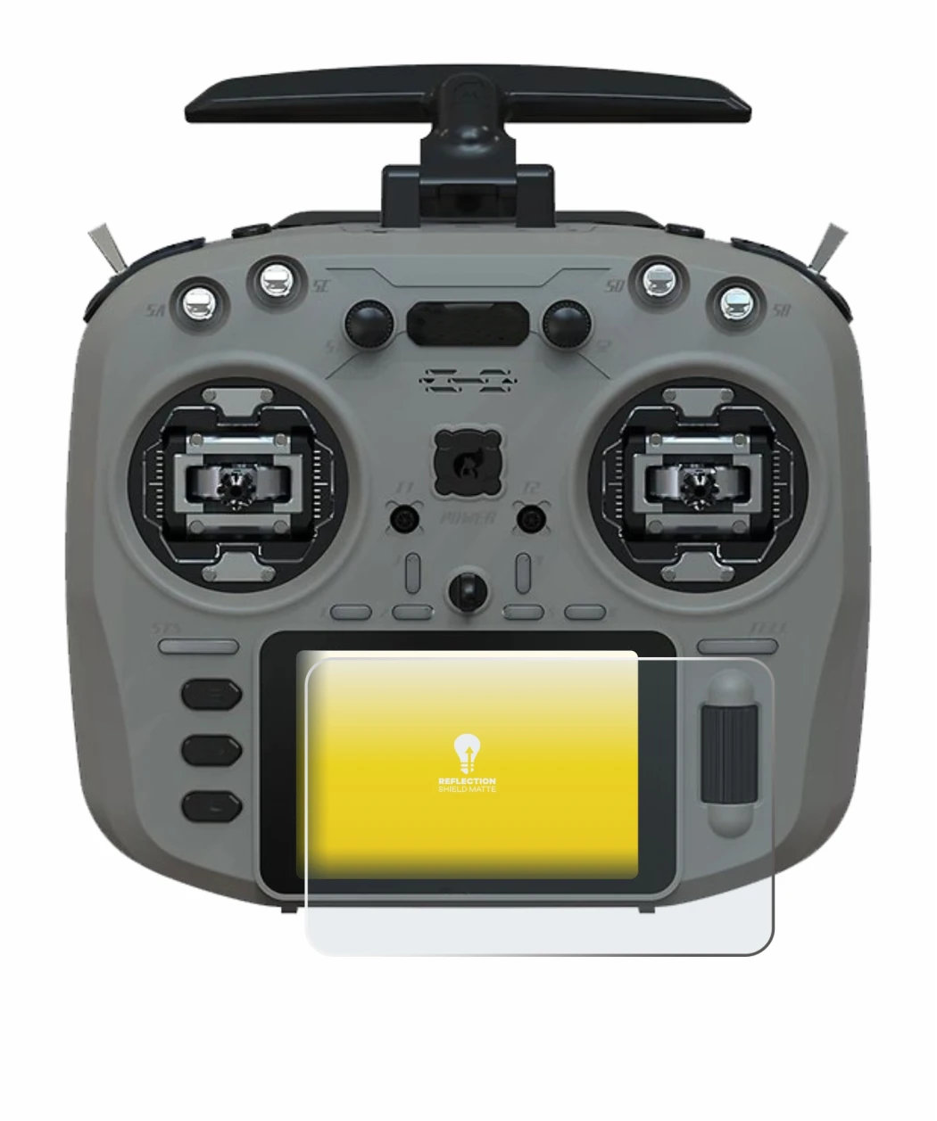 Image of the device Jumper T15 with a wide variety of screen protectors.