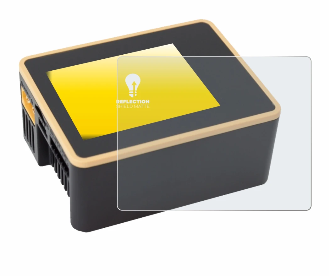 Image of the device Junsi iCharger X6 with a wide variety of screen protectors.