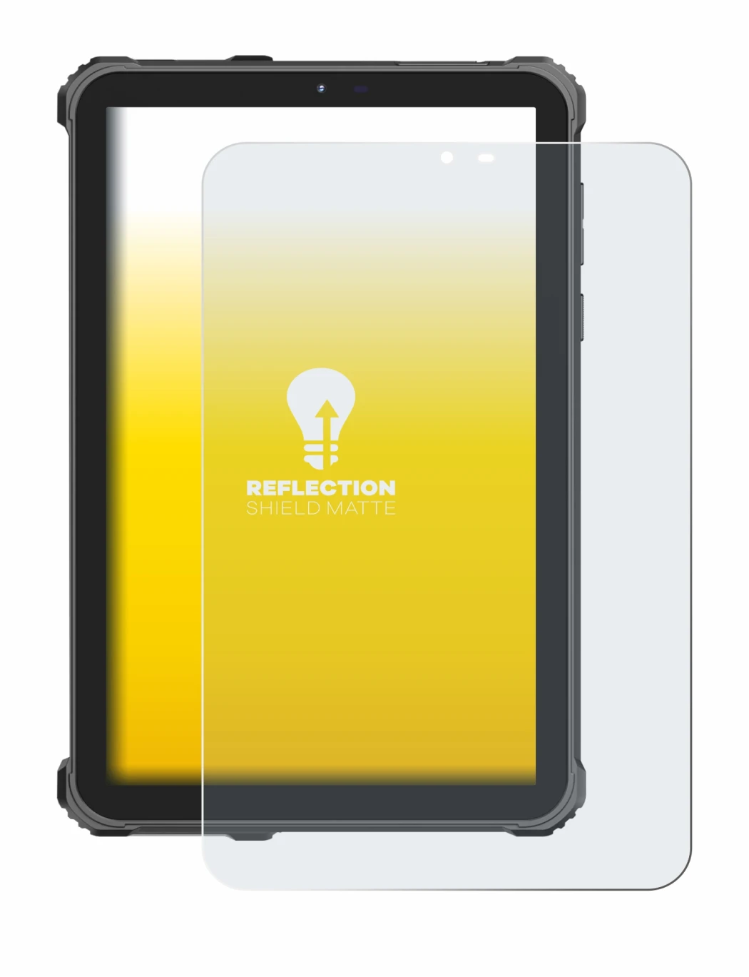 Image of the device Oukitel RT3 Pro with a wide variety of screen protectors.