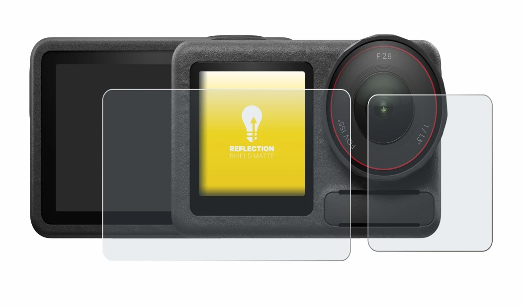 Image of the device DJI Osmo Action 5 Pro (case-friendly) with a wide variety of screen protectors.