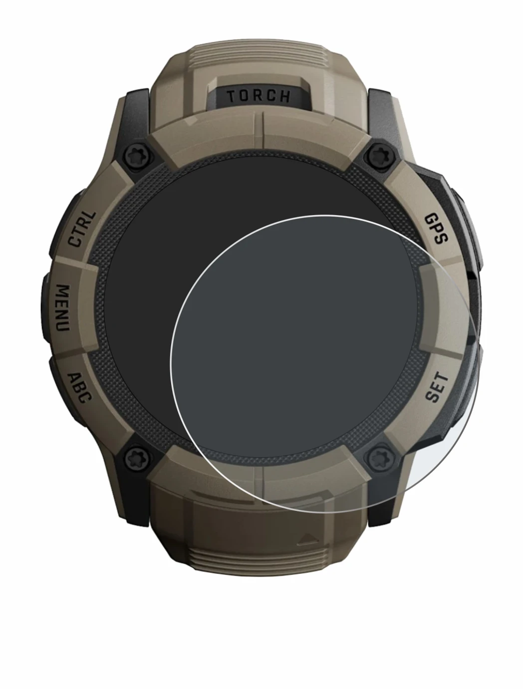 Image of the device Garmin Instinct 2X Solar Tactical Edition with a wide variety of screen protectors.