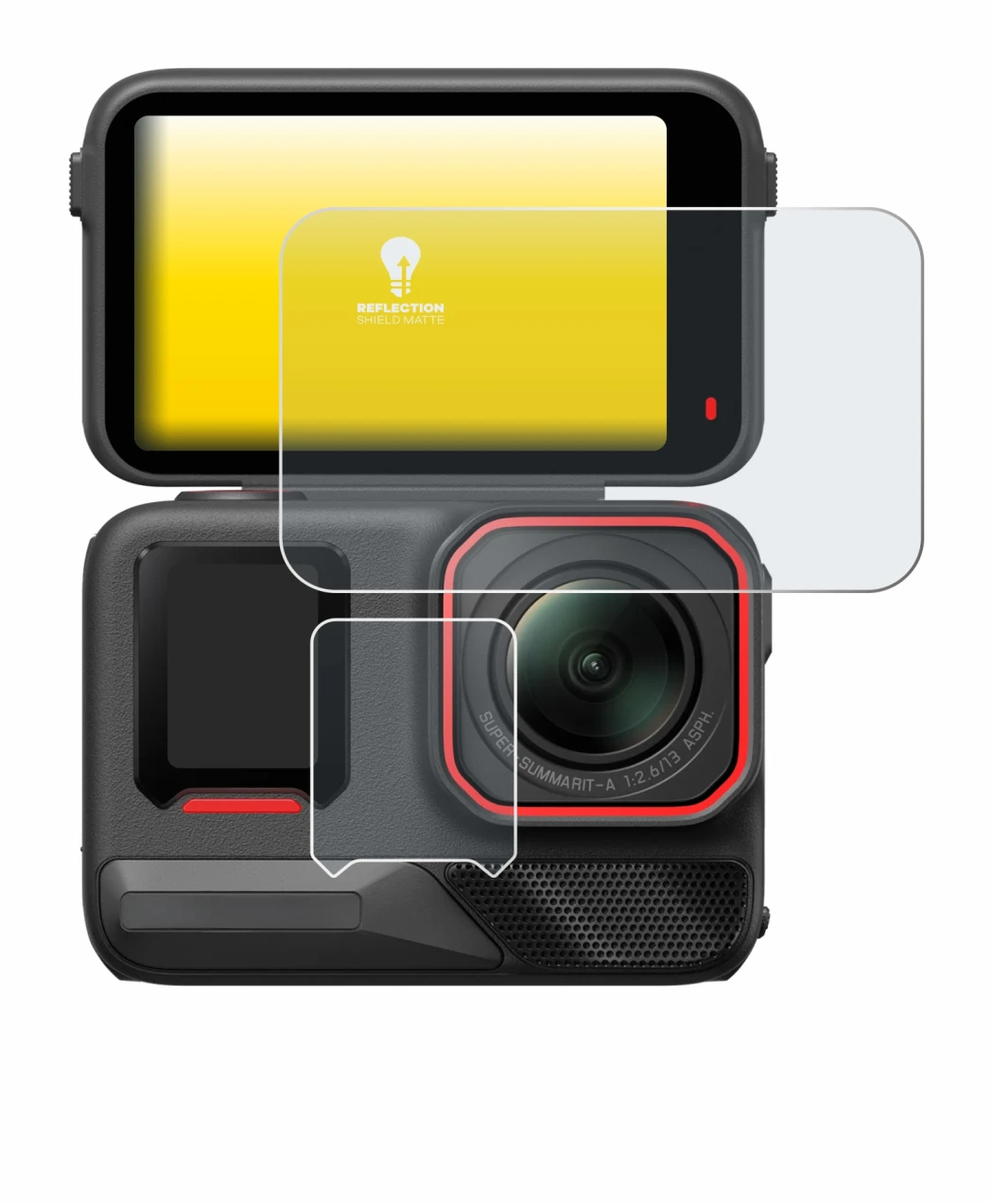Image of the device Insta360 Ace Pro 2 with a wide variety of screen protectors.